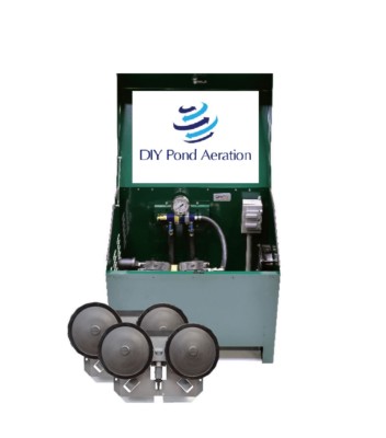 EasyPro 1/2HP Rocking Piston Lake &  Pond Aeration System +4 Diffusers PA65ADLD