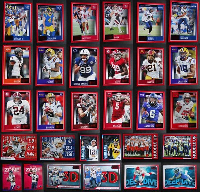 2020 Panini Score Red Parallel Football Cards Complete Your Set U Pick 301-440