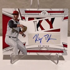 2023 Panini National Treasures Die-Cut Material Signatures Auto /99 Ky Bush