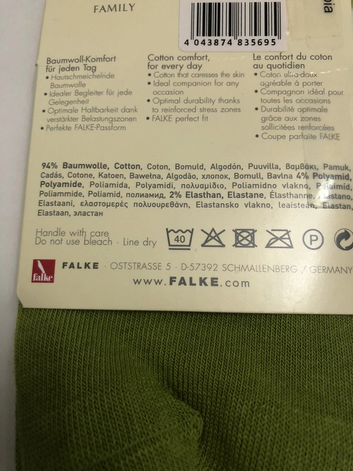 Falke Family Women’s Combed Cotton Bamboo Socks 7187 / 1 Pack Size US 8 - 10.5 - Image 3 of 4