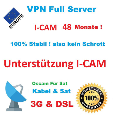 NEU 2025 OSCAM ICAM DE TV VPN SAT,  volle Garantie Extrem Stabil 4 Jahre nur 30 