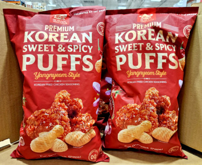 Soban Premium Korean Sweet & Spicy Puffs Yangnyeam Style 10.58oz 300g (2 Bags)