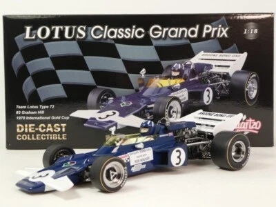 Quartz Lotus 72 #3 Graham Hill International Gold Cup 1970 1/18 18279 - Photo 1/3