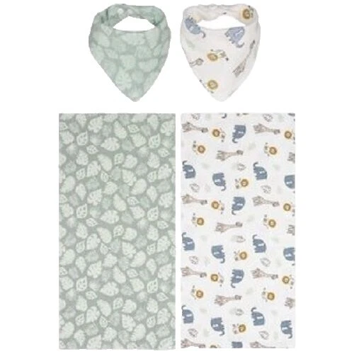 Paños de Algodón Baberos de Bebé de la selva