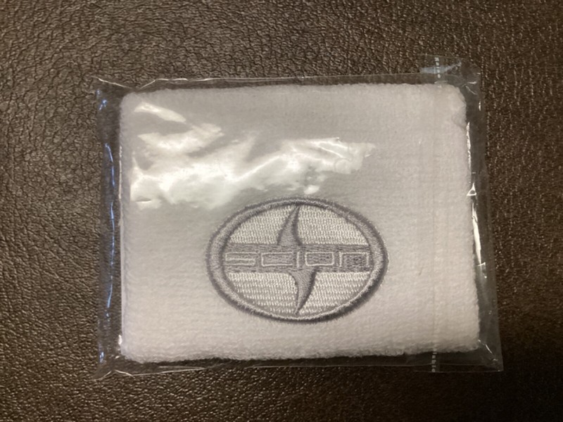 Scion White Sweat Wristband - New