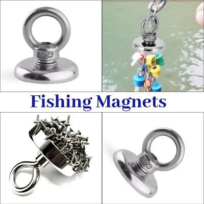 TRIMMING SHOP Neodymium Fishing Magnets Recovery Very Strong Pull Force up to 20KG