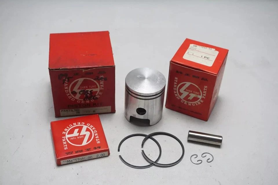 NOS Yamaha V75 U7E V70 fit YG1 1963 YG1K 1965 Piston Kit Set Over Size 2.00 - Image 4 of 4