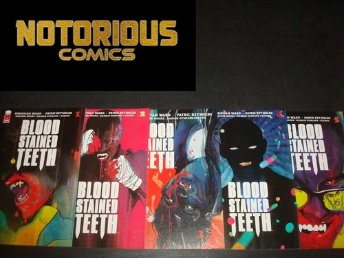 Blood Stained Teeth 1 2 3 4 5 Complete Comic Lot Run Set Image EXCELSIOR BIN