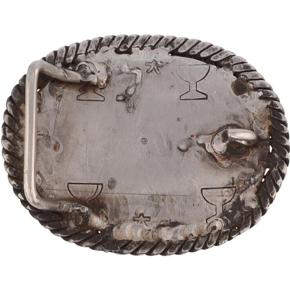 Pegaso Hippie Fantasía Motociclista Hecho a Mano Hippy Caballo Alado Vintage Hebilla de Cinturón Foto 2 de 4