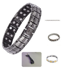 JEROOT Magnetarmband Herren, Reines Titan-Pow...