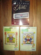 Lot of 3 Counted Cross Stitch SIMPLICITIES by Janlynn & Designs for the Needle