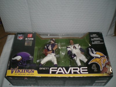 McFarlane BRETT FAVRE #4 MINNESOTA VIKINGS NFL 2-Pack (6 Inch