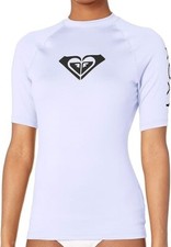 ROXY Women's WHOLE HEARTED S/S Rashguard - WBB1 - Large - NWT