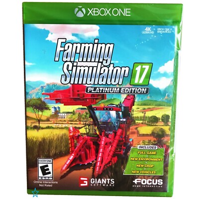 Farming Simulator 17: Platinum Edition 4K HD (Xbox One, 2017) - Factory Sealed
