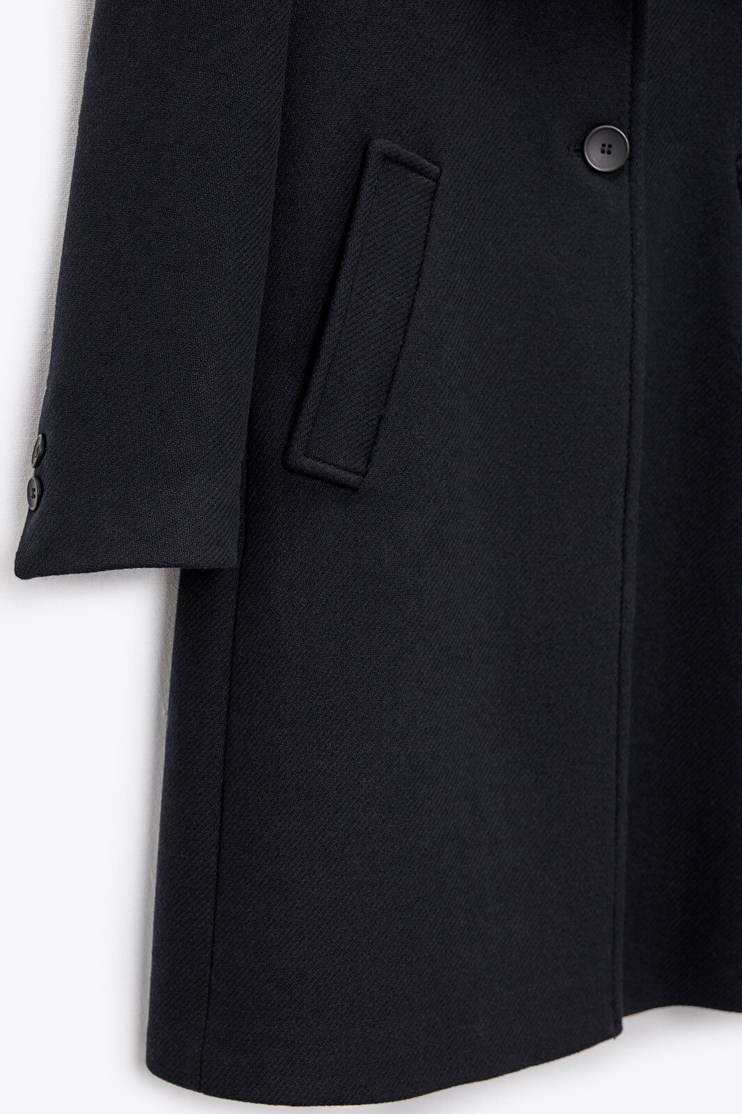 ZARA MAN COAT WITH TWO BUTTONS SEA BLUE SIZE L 6398/589 image 8