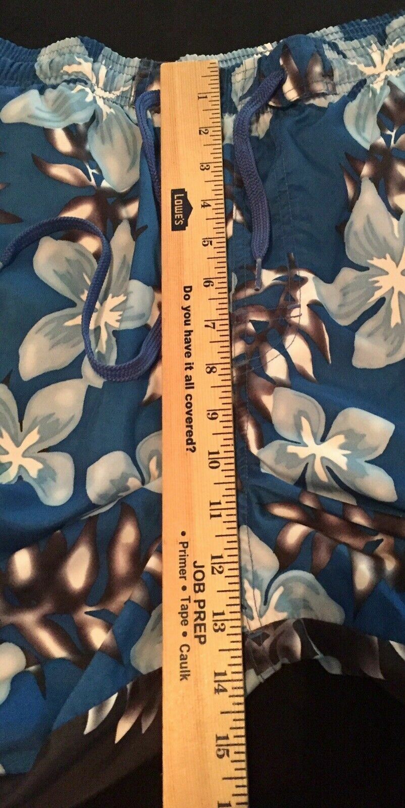 Speedo Men's Blue Floral Hawaiian Swim Trunks Mesh Li… Gem