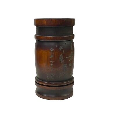 Chinese Bamboo Calligraphy Carving Brush Pen Holder / Brush Pot ws2068S Chinese Bamboo Calligraphy Carving Brush Pen Holder / Brush Pot ws2068S