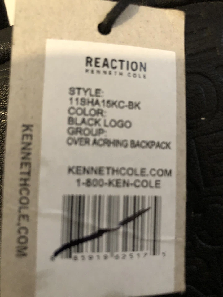 Kenneth Cole Reaction Pequeña Negra Mujer Mochila Cartera Nueva con Etiqueta Foto 2 de 4
