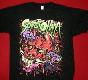 Official Band Merchandise Scarlet O /'Hara Demonio Black Rock T Shirt Algodón