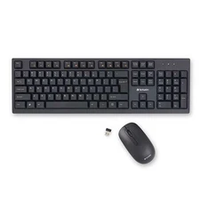 Verbatim Corporation 70724 Wireless Keyboard And Mouse 2.4Ghz-Ambidextrous-Plug