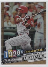 2020 Topps Decades Best Chrome Gold Refractor 34/50 Barry Larkin #DBC-69 HOF 2oe