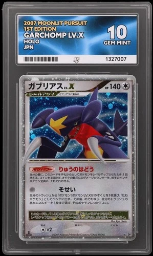 Pokemon TCG: Garchomp LV.X Moonlit Pursuit Holo 1st Edition Graded ACE 10