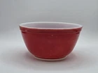 Vintage PYREX 402 Red Mixing Bowl 1  1/2 Quart