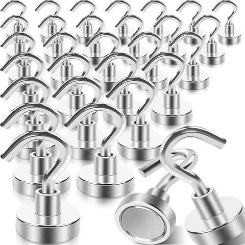 30 pack Magnetic Hooks, Heavy Duty 30lb+ Strong Magnet Hook for Cruise Cabins
