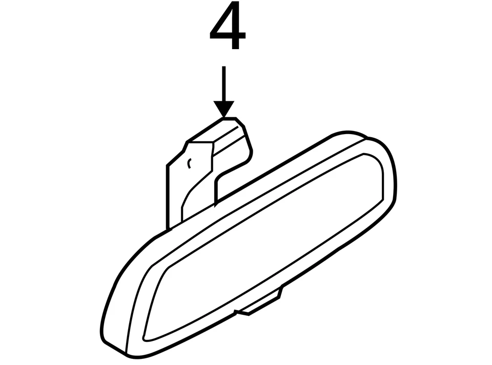 Rear View Mirror With Automatic Dimming Fits 04-10 BMW X3 3163070 - Image 4 of 4