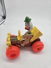 Vintage Fisher Price Jalopy 724 Pull Toy 1965 Clown Car Wood/Plastic