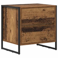 Nachttisch Altholz 50X39,5X50 Cm Holzwerkstoff Massivholz-Look