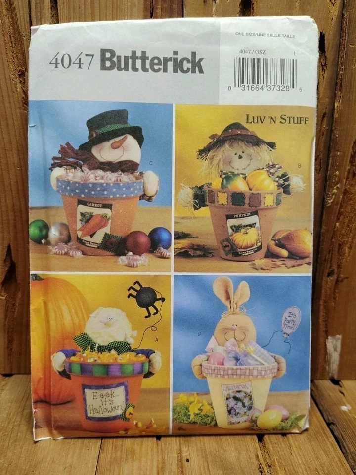 VTG Butterick Sewing Patterns Lot Of 4 Dolls And Crafts 1990s 2000s Uncut - Image 2 of 4