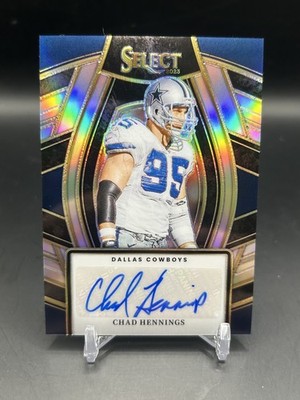 2023 Select Chad Hennings Auto Silver #SELS-CHE Dallas Cowboys 