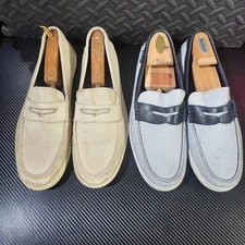(2) Pairs of Well Worn Cole Haan Penny Loafers Men's Sz 12M