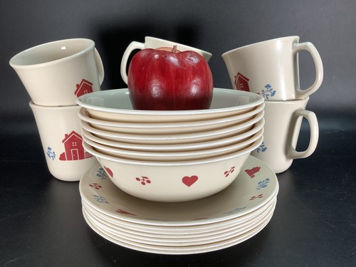 Corelle HOMETOWN 20 Dishes Mixed Lot 6 Mugs, 6 Cereal/Soup Bowls, 8 Bread Plates - Picture 9 of 19