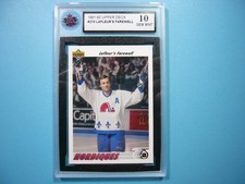 1991/92 UPPER DECK NHL HOCKEY CARD #219 GUY LAFLEUR KSA 10 GEM MINT SHARP+ UD