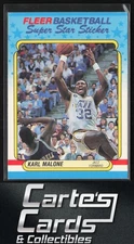 Karl Malone 1988-89 Fleer #8 Stickers Utah Jazz