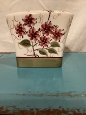 Vintage Butterfly And Flower Ceramic Toothbrush Holder Vintage 5  x4  Hold 4Brush