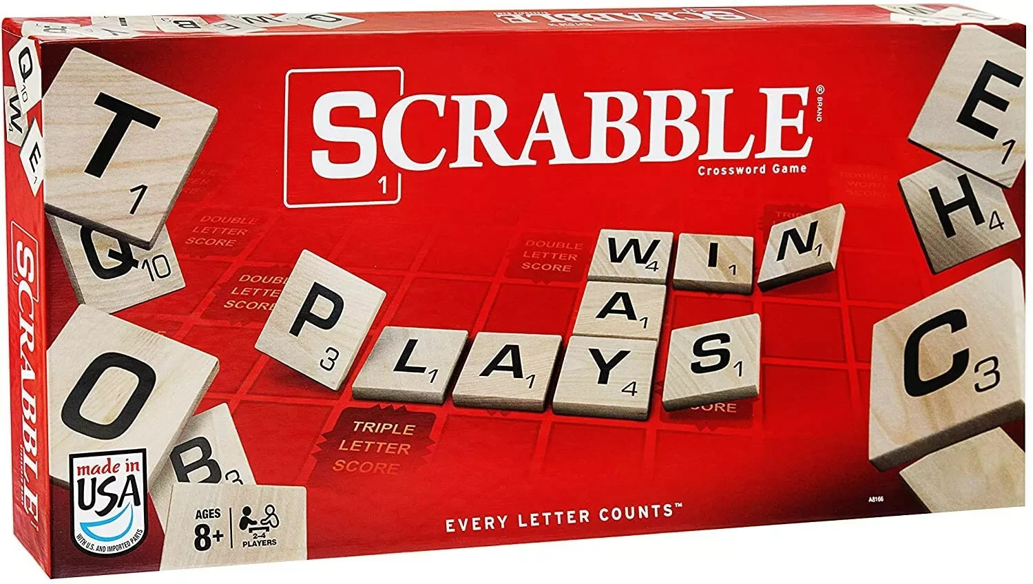 Scrabble Board Game – Classic Crossword Puzzle Game – New Factory Sealed