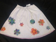 Children  s Place Girls Embroidered White Skirt - Size 14