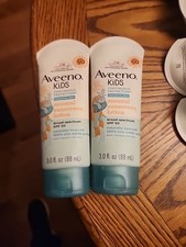 2-Aveeno Kids SPF 50 Mineral Sunscreen Lotion 3oz Continuous Protection 12/2026