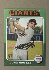 2024 Topps Heritage High Number Jung Hoo Lee Green Border #545 Giants RC