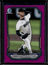 2026 Bowman Kade Anderson Chrome Prospects Fuchsia Refractor #/199 Mariners