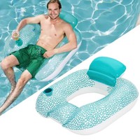 Schwimmsessel Flip Pillow Lounge 102X94 Hellblau Bestway Mit GeträNkehalter