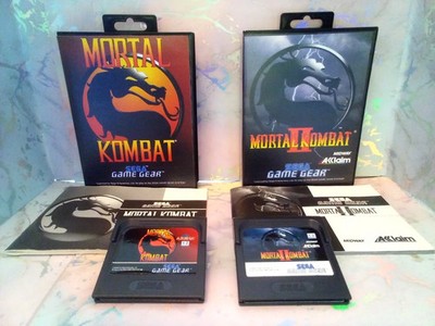   Sega Game Gear Mortal Kombat 1 und 2 Originalverpackt Neu Clam Case  