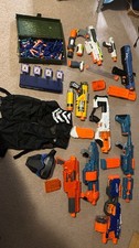 Nerf Gun lot, Ammo, and TARGET
