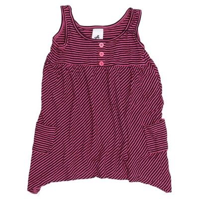 Palomina, Kleid, Größe: 98, Pink/Schwarz, Elasthan/Viskose, Streifen #dWN