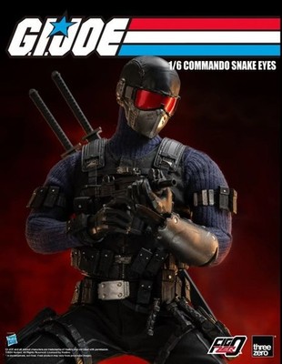 Threezero G.I. Joe Commando Snake Eyes 1/6 /NIB with plastic bag cover