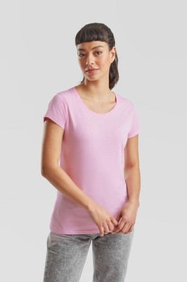 Damen-T-Shirt Baumwolle Rundhalsausschnitt uni Damenshirt Freizeit Oberteil XS-2XL UK