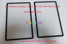 For Samsung Galaxy Tab S7 T875 T870 Touch Screen Tablet Front Glass Lens  OCA